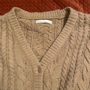 Cozy oak and fort sweater medium